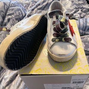 Kids golden goose worn once size 23